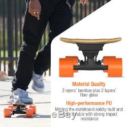 1800W Electric Skateboard Deck 2 Motor 4 Wheels Longboard with Bluetooth Control