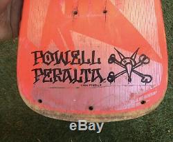 1983 Rare Og Powell Peralta Tony Hawk Chicken Skull Skateboard Deck
