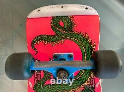 1986 Steve Caballero Pink Dip Full Dragon Skateboard