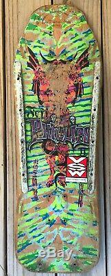 1987 Vintage Sims Jeff Phillips Pro Model Skateboard Deck Tie Dye Demon
