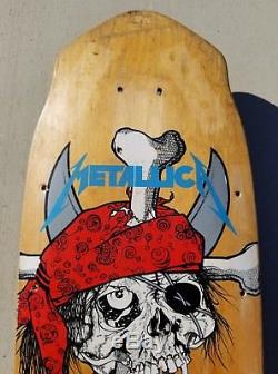 1988 Zorlac Metallica 2 rare vintage skateboard deck Pushead art band deck 80's