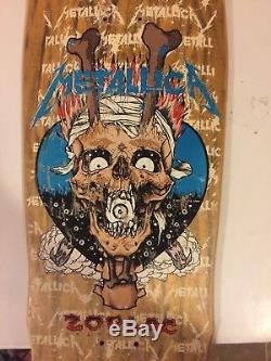 1989 Zorlac Mega Metallica Pushead rare vintage skateboard deck art band