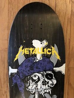 1990 NOS Zorlac Pirate Skull Vintage Skateboard Deck Pushead Original Metallica