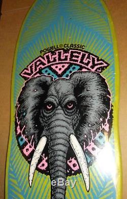 2007 Powell Mike Vallely Elephant Reissue Skateboard Deck Rare Green Vcj