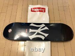 2015 Supreme NYC New York Yankees Navy Blue White Skateboard Deck Box Logo