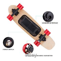250W Electric Moterized Skateboard Longboard Wireless Remote Control Maple Deck