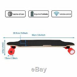 250W Electric Skateboard Longboard Wireless Remote Control Long Board Maple Deck