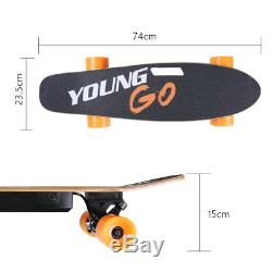 29 Electric Skateboard Longboard 7 Ply Maple Deck Motorized Remote Skate Scoote