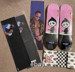 2 ENJOI Skateboards Creeper 8.0 Skateboard Decks withextras wheels griptape