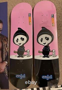 2 ENJOI Skateboards Creeper 8.0 Skateboard Decks withextras wheels griptape