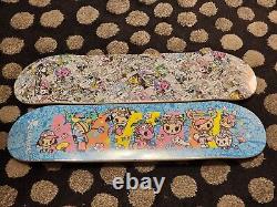 2 NEW Tokidoki Skateboard Decks Hanami Picnic Sakura & Kauai All-Stars Ltd Ed