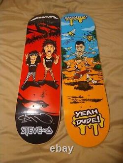 2 Skateboard Decks Steve-O and Weeman Signed by Both