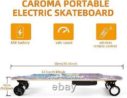 37'' Electric Skateboard 700W Dual Motor 350W Electric Longboard with Remote Gift@