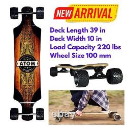 39 All-Terrain Drop Deck Longboard Skateboard MBS Wheels Smooth Ride Son Gift