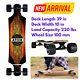 39 All-Terrain Drop Deck Longboard Skateboard MBS Wheels Smooth Ride Son Gift
