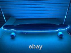 43 Longboard Skateboard With Light Blue LED Light and Wheel