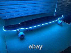 43 Longboard Skateboard With Light Blue LED Light and Wheel