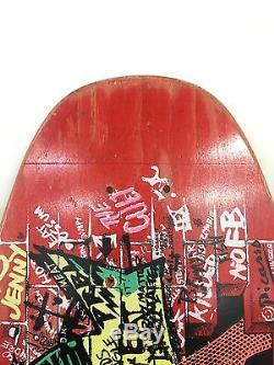 80's nos santa cruz jeff kendall vintage skateboard