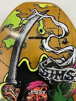 87-88 Sims Kevin Staab Pirate NOS Original Vintage Deck Only Rare Colour Stain