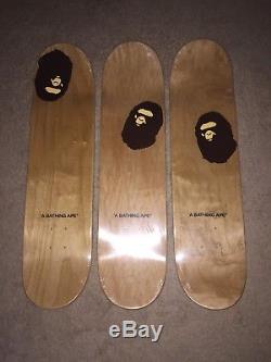 A Bathing Ape Bape Abc Camo Skateboard Deck Set Brand New In Hand