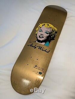 Alien Workshop Andy Warhol Gold Marilyn Monroe Dyrdek Skate Deck Skateboard