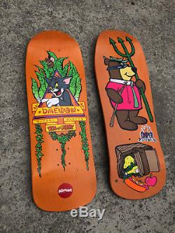 Almost Screened Daewon Natas Tom Panther and Rocco Skateboard Deck Lot of 2