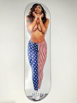 Ana Cheri Visual Skateboard Deck OOP RARE Van Styles V/sual Model USA 4TH JULY
