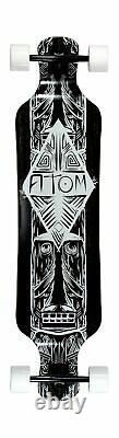 Atom Drop Deck Longboard 39 Inch Dark Tiki