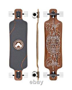 Black Longboards Collection Longboard Skateboard Complete Exotic Wood wit