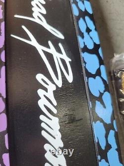 Brad Bowman Limited Edition pink fade leopard Skateboard Deck routered Sims