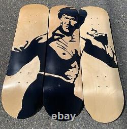 Brand New Bruce Lee 3 Skateboard Deck Art Mural