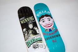 Brian Wenning Pro Model Lockdown Skateboard Decks (Set of 2) + autographed