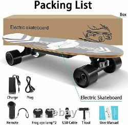 CAROMA 350W Electric Skateboard Cruiser Longboard Maple Deck with Remote fn06