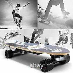 CAROMA 350W Electric Skateboard Cruiser Longboard Maple Deck with Remote fn06
