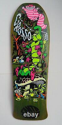 Cease & Desist Jeff Grosso Skateboard Deck Green Stain Santa Cruz Reissue 77/100