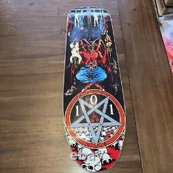 Cease & Desist Natas Kaupas skateboard deck Devils Worship number #100/100