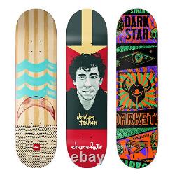Chocolate/Darkstar Skateboard Deck 3-Pack Bulk Lot of Decks All 8.25