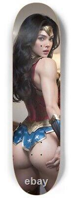 Collectable Limited Edition Wonder Woman Cosplay Babe Booty Skateboard Deck 8