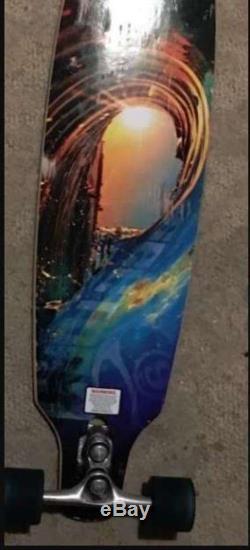 Complete Skateboard Longboard Professional Fractal Cruiser Drop Deck
