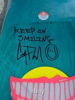 Corey Duffel Signed Adored Skateboards Smile Shaped Deck