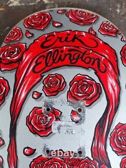Deathwish Erik Ellington Skateboard Deck Grateful Shred Dead Bertha Skull Roses