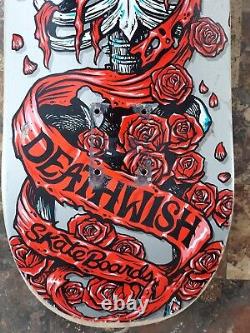 Deathwish Erik Ellington Skateboard Deck Grateful Shred Dead Bertha Skull Roses