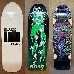 Dogtown web, Black flag, Ray barbee skateboard decks. All 3 Decks! 