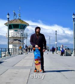 Drop through Longboard Skateboard 41 X 9.5 Long Board Cruiser for Cruising, Ca