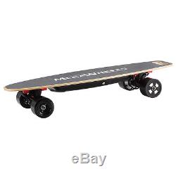Dual Hub Motorized Electric Longboard Scooter 800W Maple Deck Skateboard BLACK