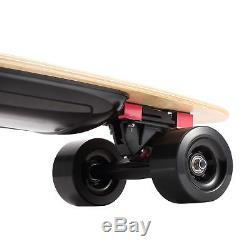 Dual Hub Motorized Electric Longboard Scooter 800W Maple Deck Skateboard BLACK