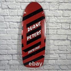 Duane Peters Santa Cruz Pro Model Skateboard Skate Deck Santa Cruz Red and Black