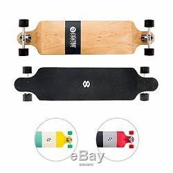 EIGHTBIT 41 Inch Drop Down Deck Longboard Skateboard Cruise Pale Maple Wood NEW