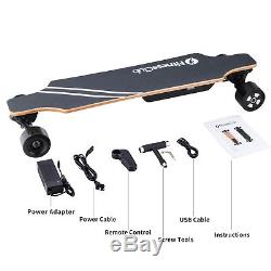 Electric 800W Dual Hub Moterized Longboard Skateboard Wireless Remote Maple Deck