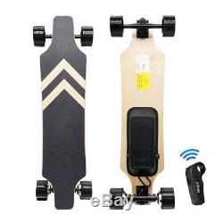 Electric Skateboard 2x350W Dual Motorized Longboard Deck Skate 18 MPH 13 Miles